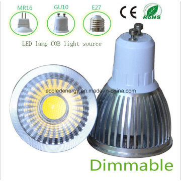 Dimmable 3W weißes GU10 COB LED Licht